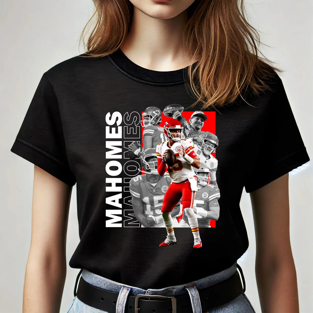 Patrick Mahomes Streetwear T-Shirt : KC Football Sublimation T-Shirt