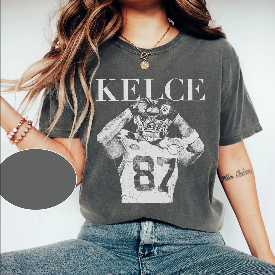 Vintage Travis Kelce & TS Era T-Shirt: Kansas Chiefs Fan Apparel