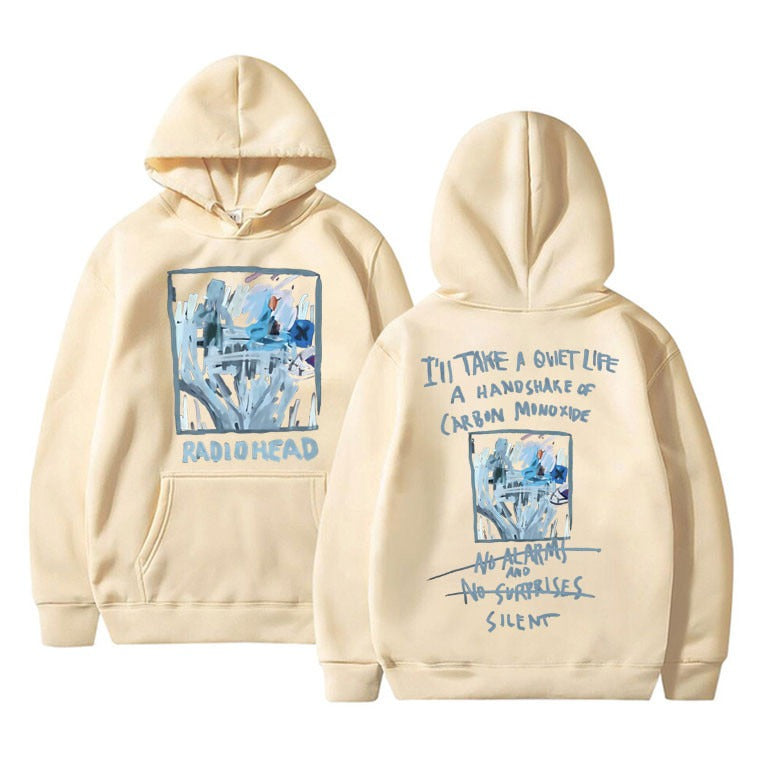 British Rock Band Radiohead No Suprises Lyricles Hoodie