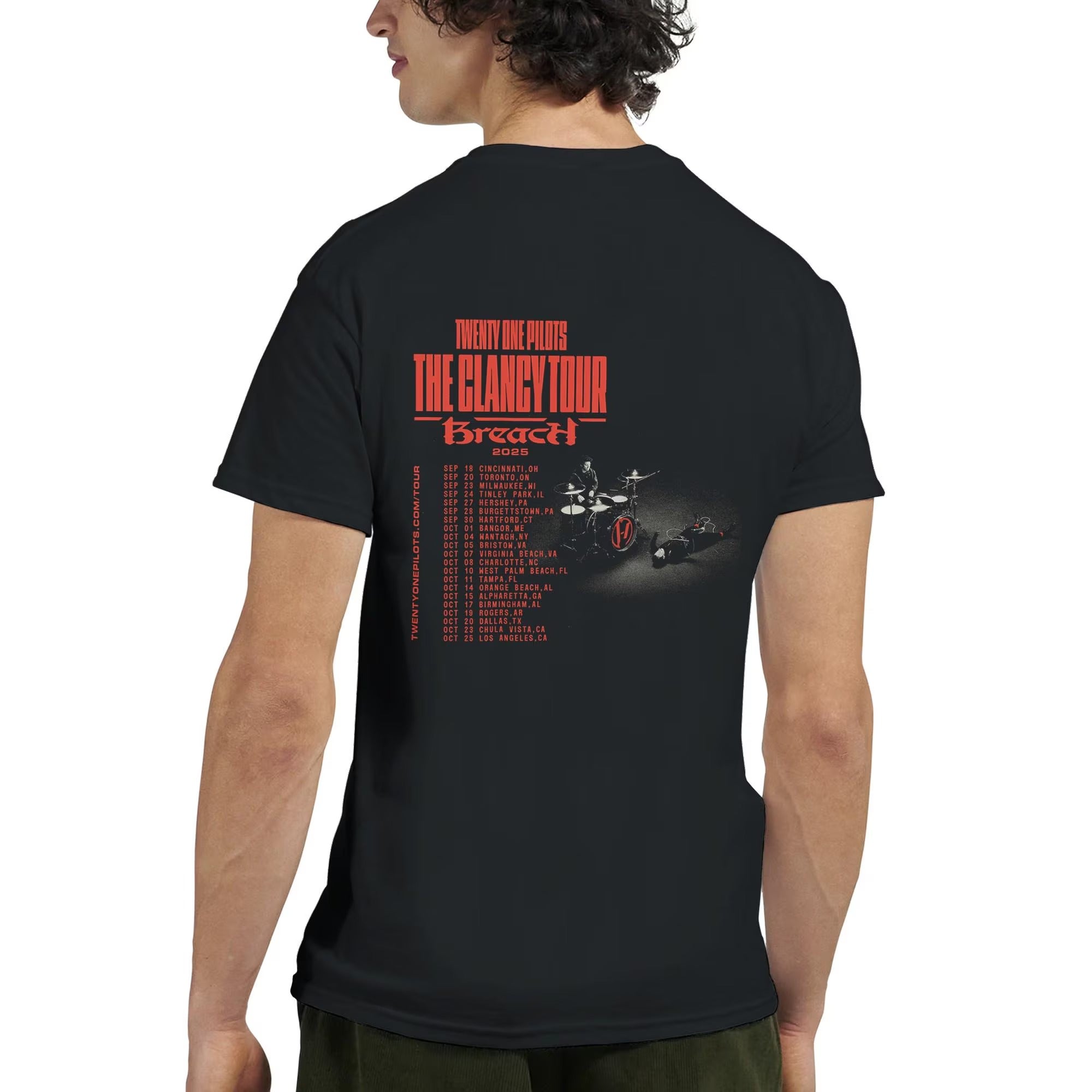 Twenty One Pilots T-Shirt, Breach Tour 2025 Unisex Graphic T-Shirt