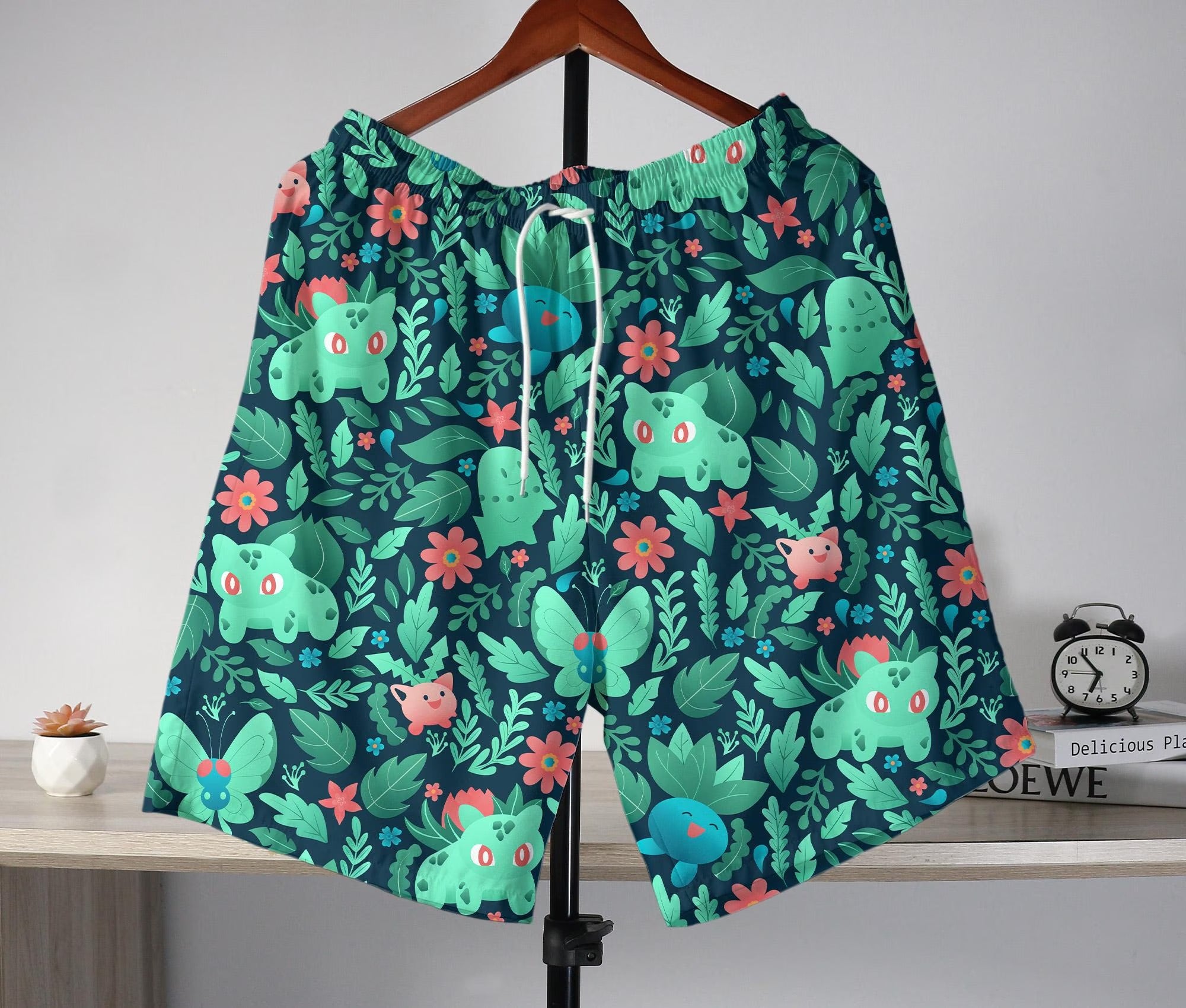 Bulbasaur Hawaiian Shirt Tropical Hawaii Set Hawaii Button Up Shirt Summer Oddish Hawaiian Shirt Bulbasaur Shirt Gifts