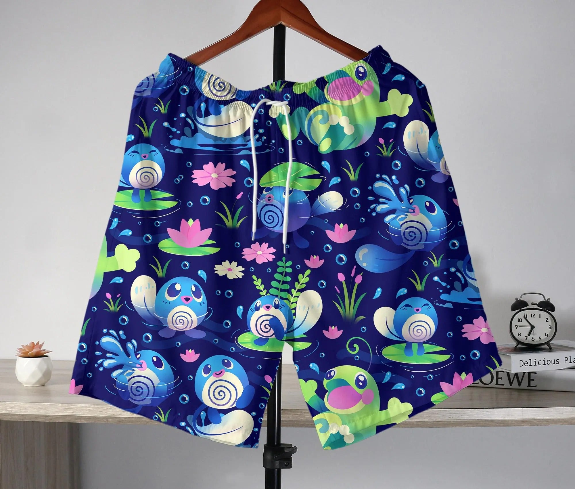 Poliwag Hawaiian Shirt Tropical Button Up Shirt Cute Politoed Hawaii Shirt Summer Hawaiian Short Tropical Hawaii Set Poliwag Shirt Gifts