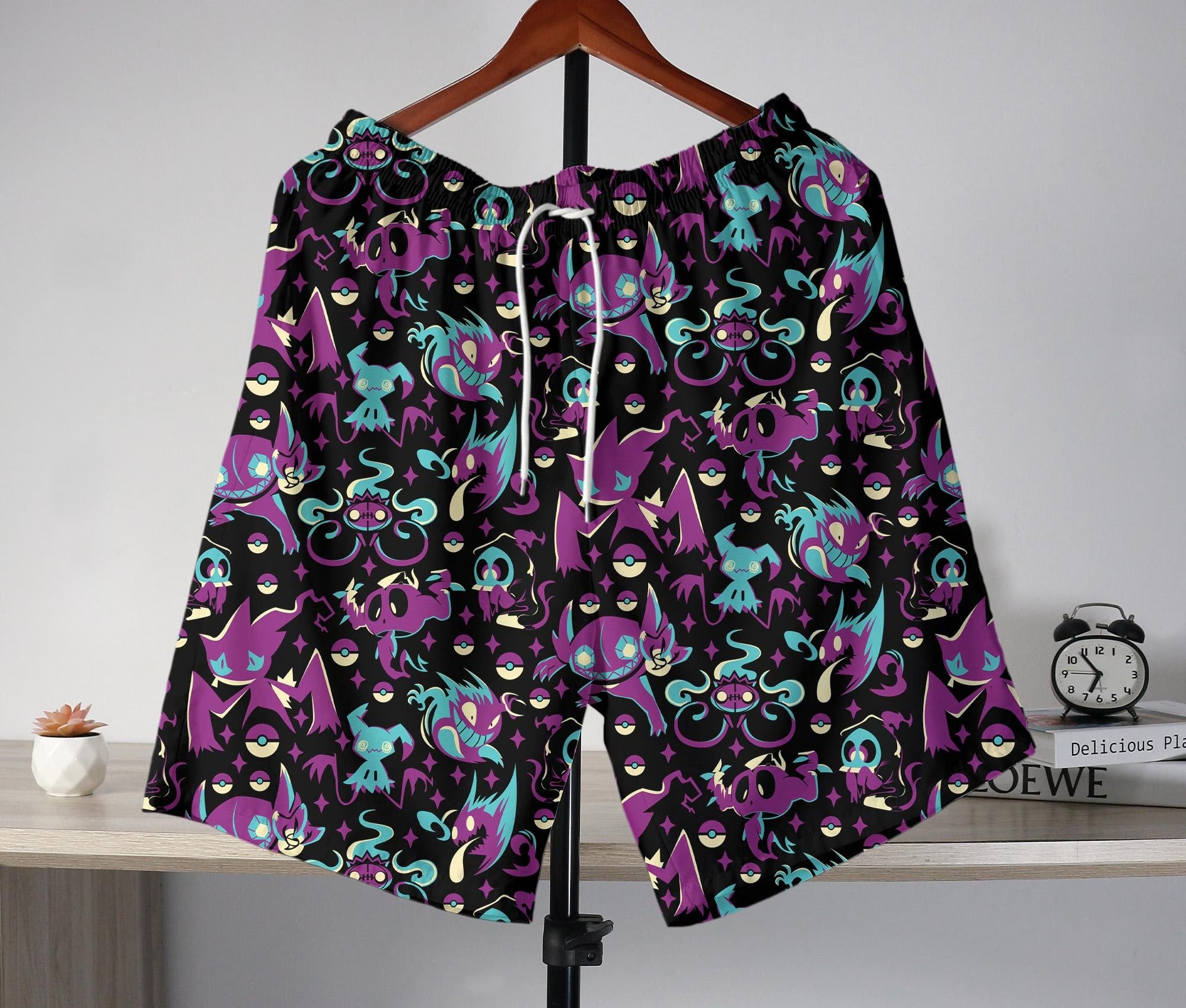 Sableye Hawaiian Shirt Tropical Button Up Shirt Summer Hawaiian Short Banette Hawaii Set Ghost Sableye Shirt Gifts