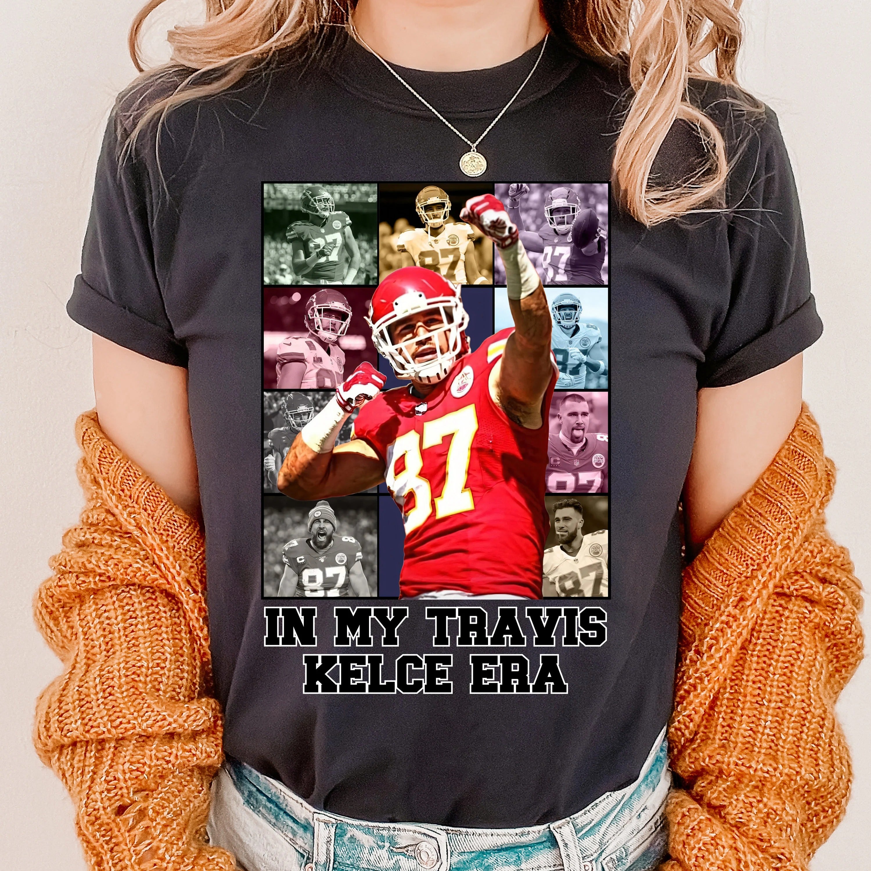 Travis Kelce Shirt, Kansas City Football Shirt, Kelce Jersey, Comfort Colors Travis Kelce Shirt