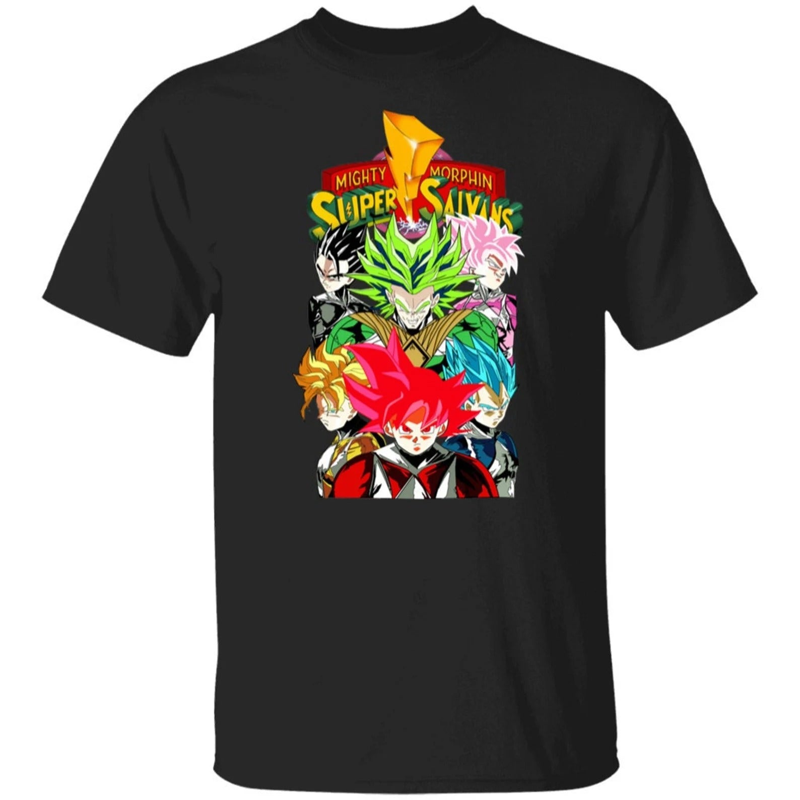 Saiyan Rangers Shirt | Goku | Vegeta | Dragon Ball | Power Ranger