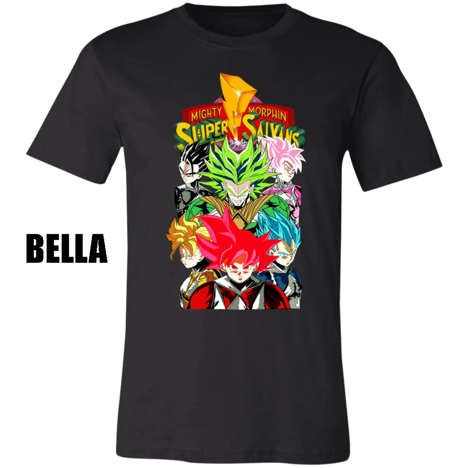 Saiyan Rangers Shirt | Goku | Vegeta | Dragon Ball | Power Ranger