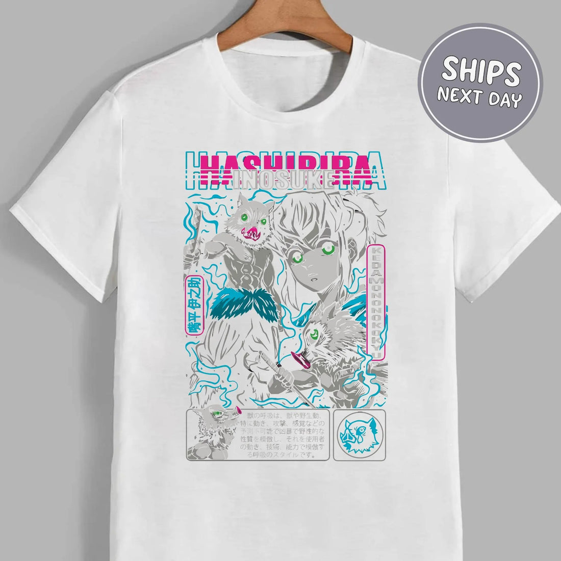 Inosuke Demon Slay Shirt Anime Demon Shirt Slayer Anime Shirt