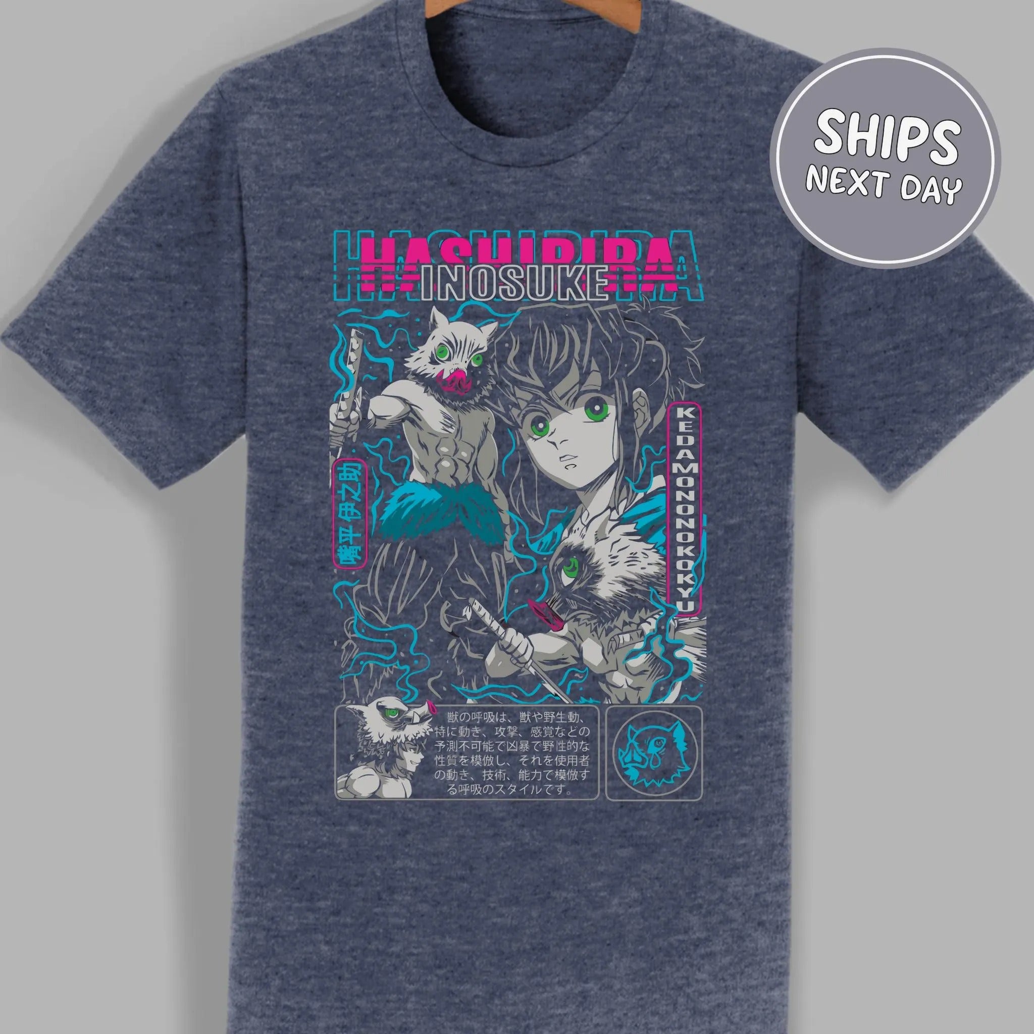Inosuke Demon Slay Shirt Anime Demon Shirt Slayer Anime Shirt
