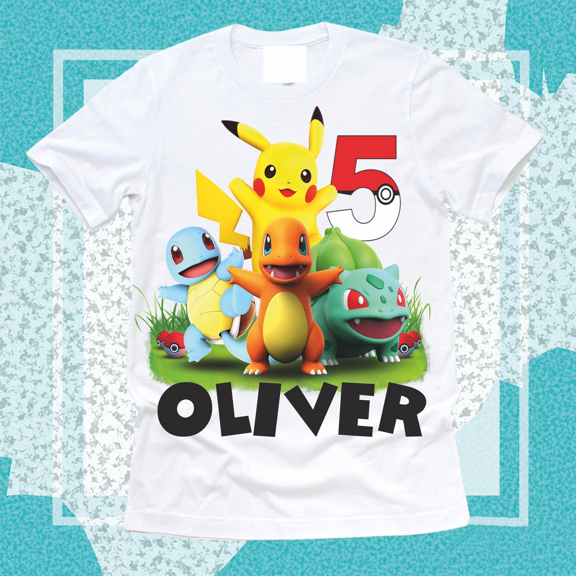 Pokemon Birthday Shirt,Custom Pokemon Shirt,T-Shirt Pokemon,Birthday Pokemon Shirt,Personalized Pokemon birthday
