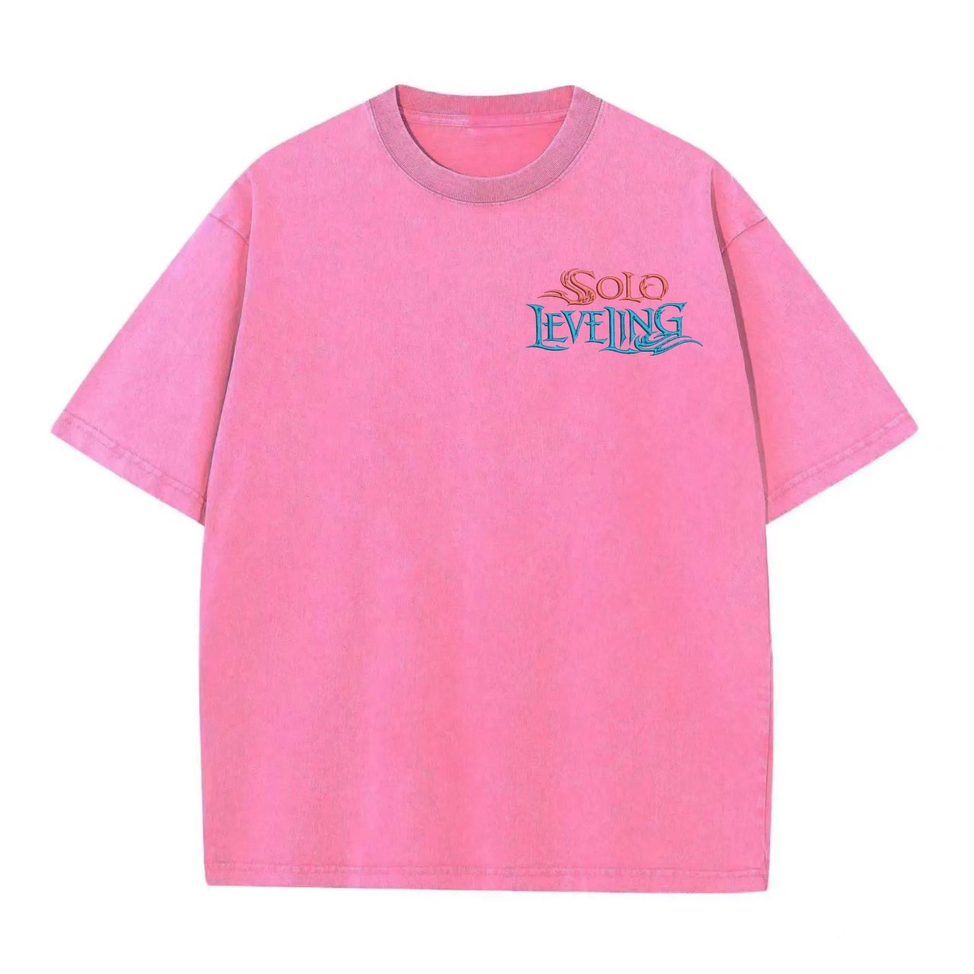 Anime Washed Shirt, I Alone Level Up-Inspired Design