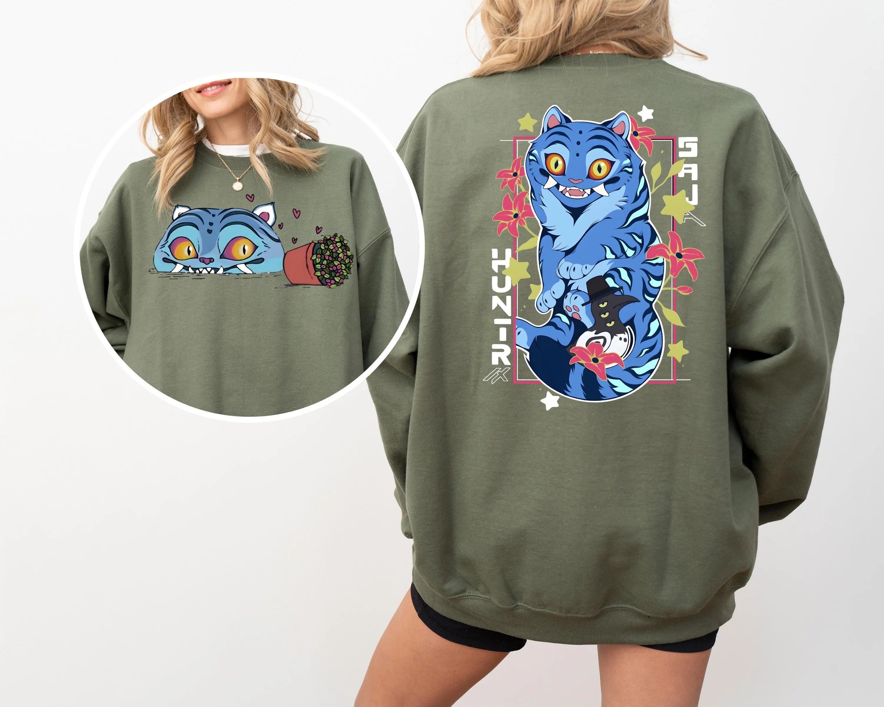 Hunters Tiger fan Sweatshirt, Kpop Saja Boys Sweater