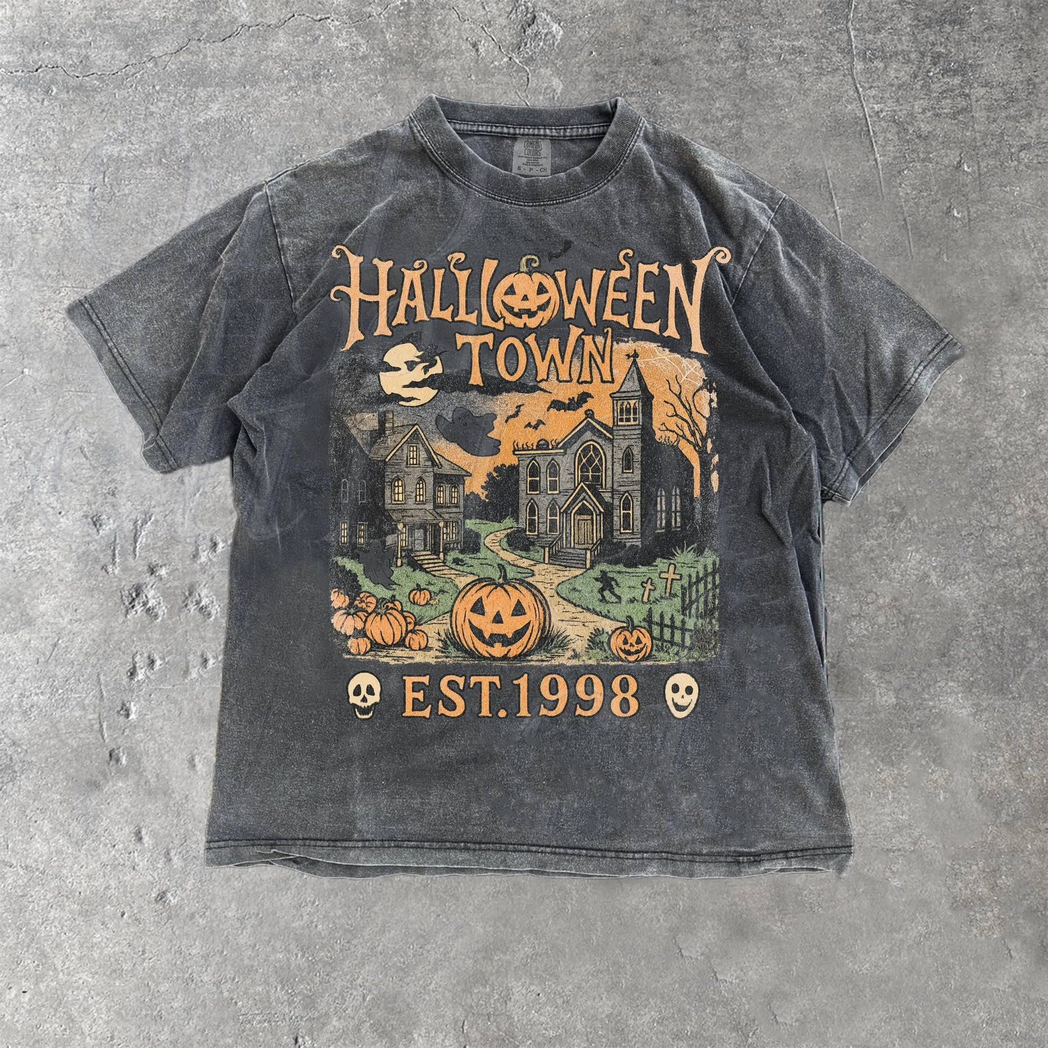 Halloweentown Est 1998 Vintage 90s Style Graphic T-Shirt