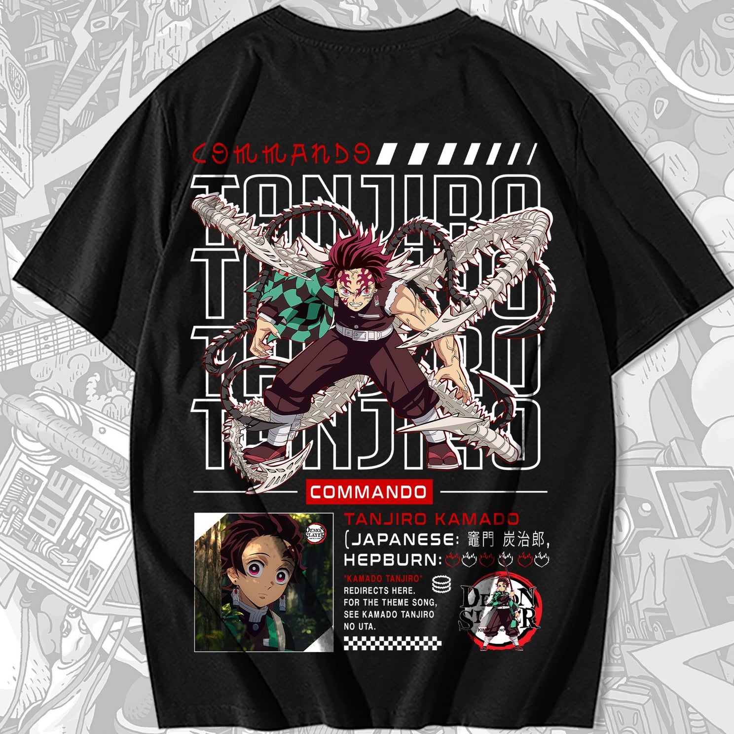 Demon Slayer Anime T-Shirt Designs For Sale