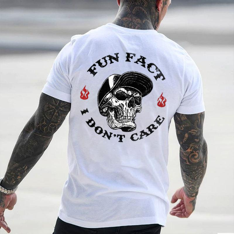 Fun Fact I Don't Care Printed Unisex Oversized T-shirts
