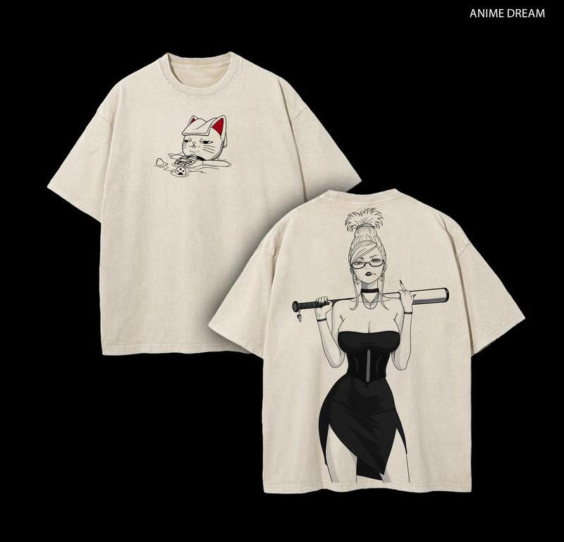 Seiko Ayase - Dandandan Anime Double Printed Vintage Washed Tee