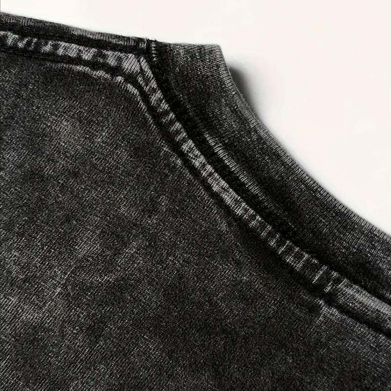 Retro Limited "Asta" Black Clover Vintage Washed Tee