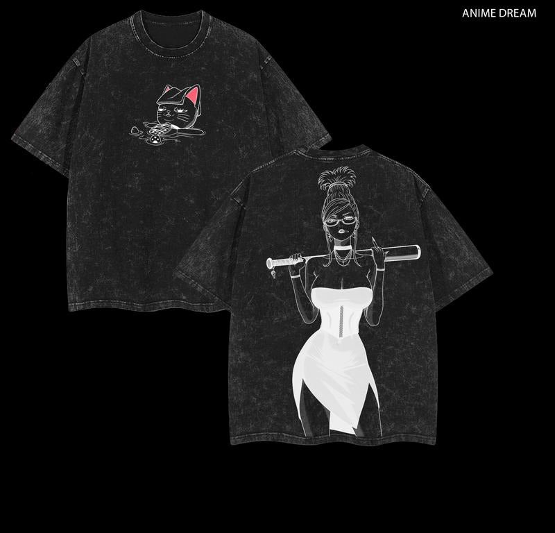 Seiko Ayase - Dandandan Anime Double Printed Vintage Washed Tee