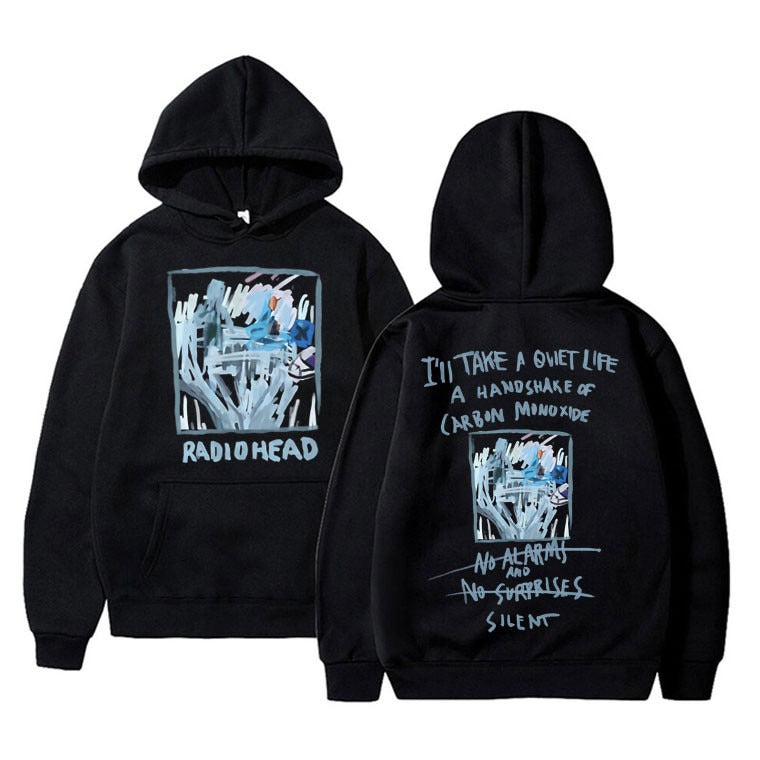British Rock Band Radiohead No Suprises Lyricles Hoodie