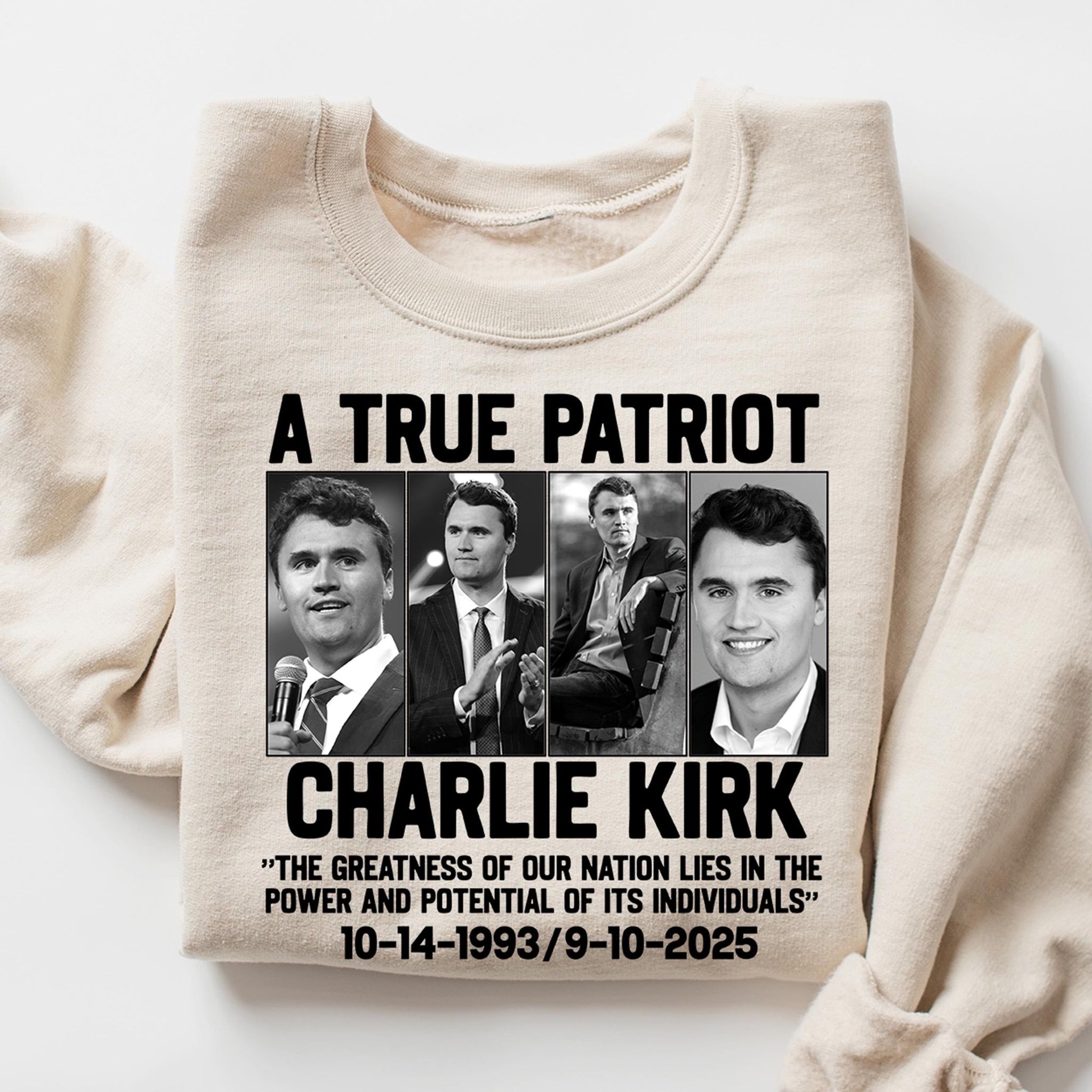A True Patriot Charlie Kirk Shirt - Justice for Charlie Kirk Shirt - Prayers Up for Charlie - Activist Sweatshirt