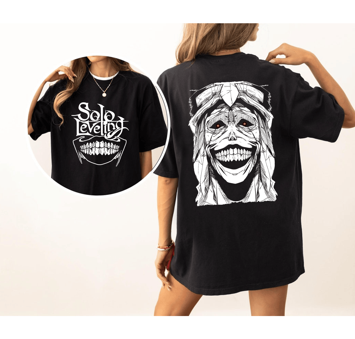 Solo Leveling Unisex Tee, Manga Fan Shirt, Graphic Print T-Shirt