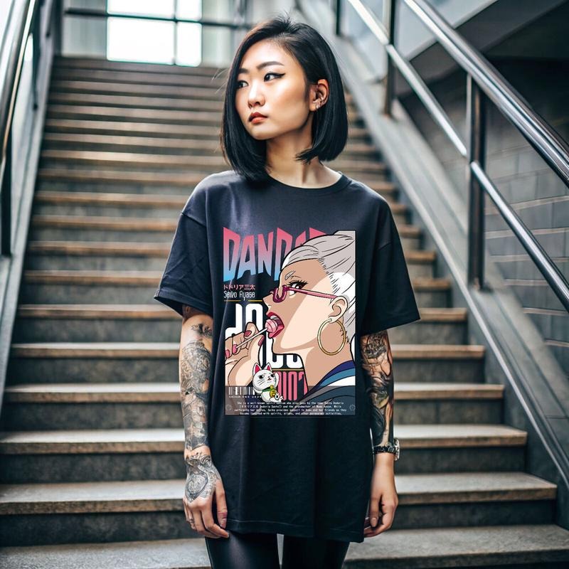 Seiko Ayase T-shirt Dandadan Cosplay Momo Anime Gift Exclusive Shirt