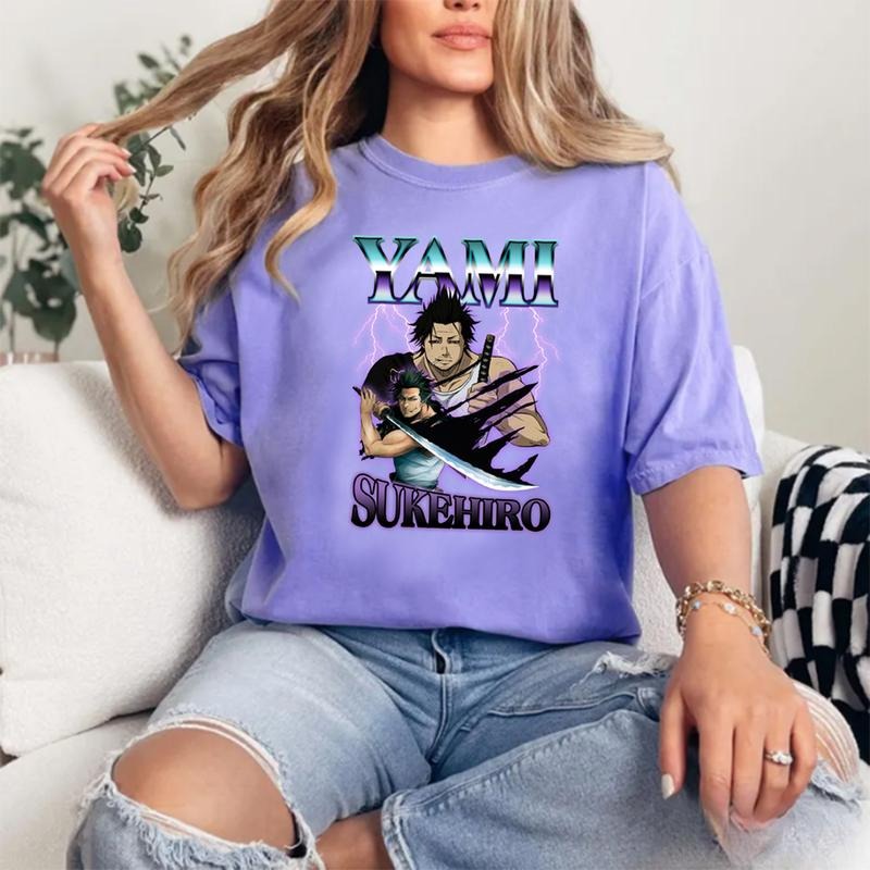 yami sokehiro Black Clover Anime T-Shirt