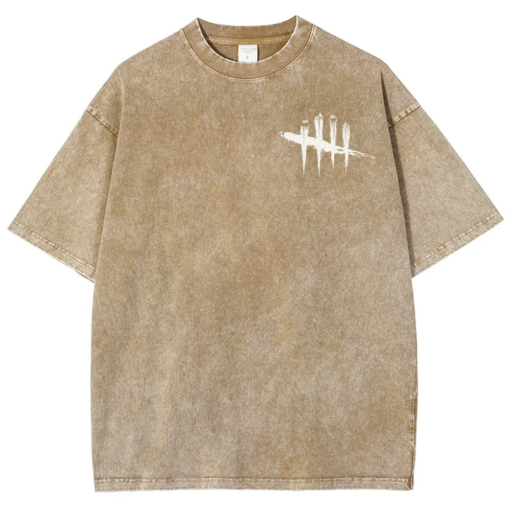 Horror Film Unisex Fit Washed T-Shirt