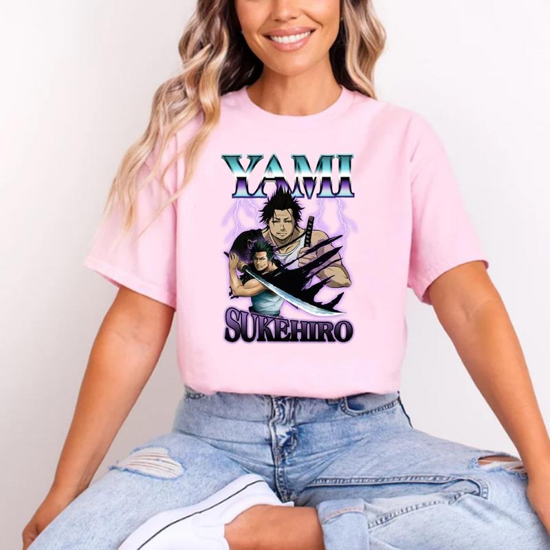 yami sokehiro Black Clover Anime T-Shirt