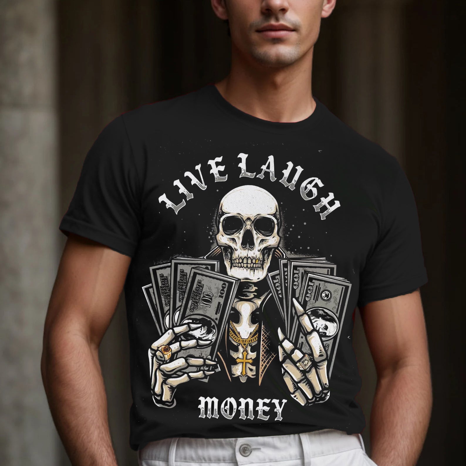 Men's Live Laugh Money T-shirt